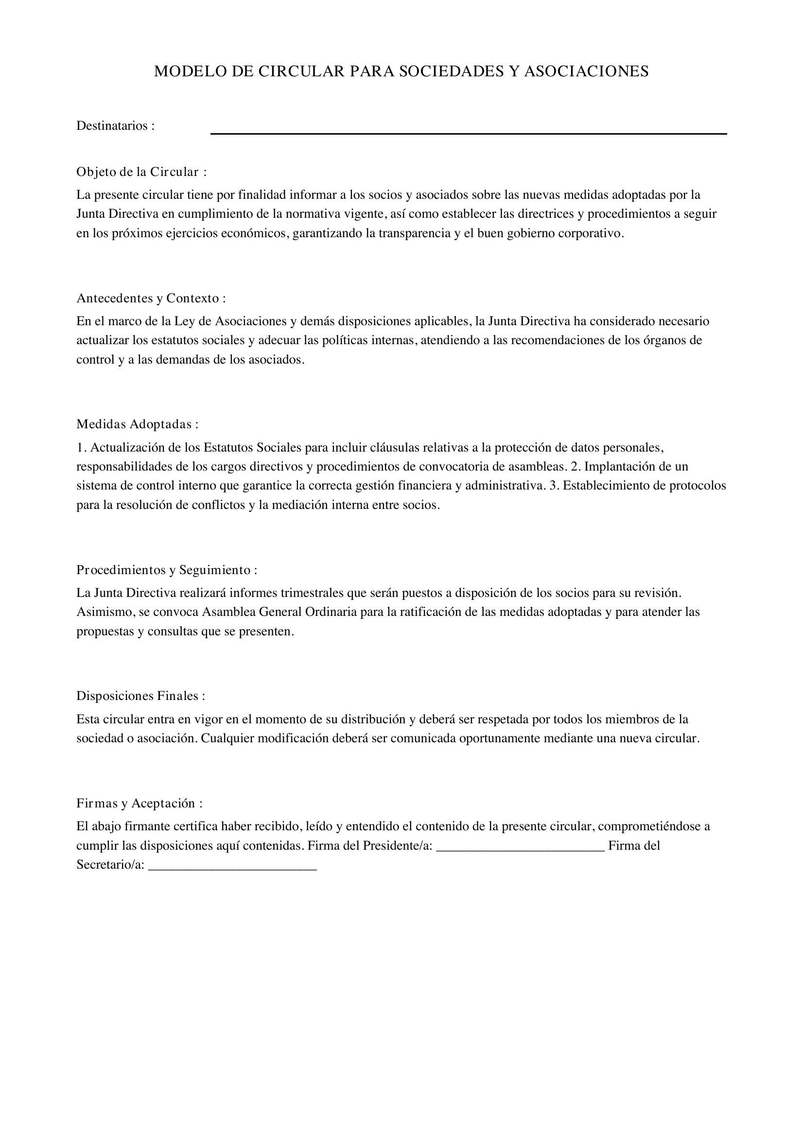 Modelo De Circular